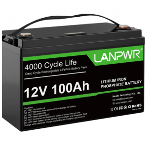 LANPWR -  LANPWR 12V 100Ah LiFePO4 電池，現價€225,99 