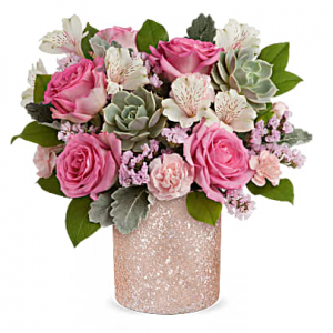 Teleflora's 闪闪发光的绿洲花束，Premium