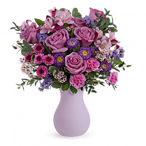 Teleflora's 最漂亮的紫色花束，Deluxe