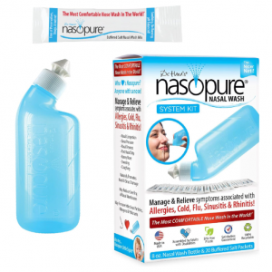 Nasopure 洗鼻器 8oz瓶+20個鹽包 @ Amazon