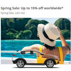 Spring Sale: Up to 15% off worldwide @Hertz 