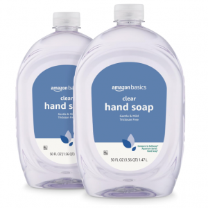 Amazon Basics Gentle & Mild Clear 洗手液補充裝 50oz 2件裝 @ Amazon