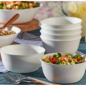 Corelle Winter Frost 白色28盎司大号汤碗，6件装