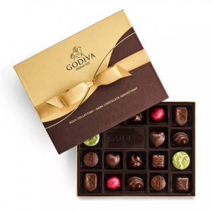 Godiva  金装黑巧克力礼盒 18颗