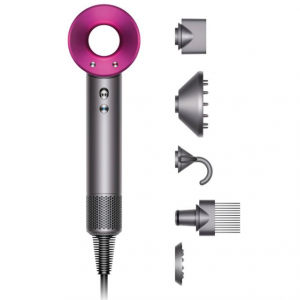 Final Hours! Dyson Refurbished Supersonic Hair Dryer - Iron/Iron/Fuchsia @ Best Buy