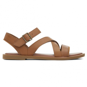 TOMS Sloane Tan Leather Strappy 凉鞋