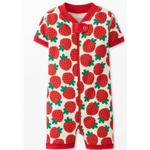 草莓印花连体睡衣