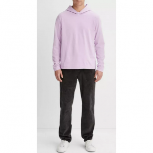 Vince絨麵平紋針織連帽衫