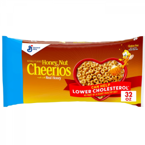 Honey Nut Cheerios Heart Healthy Breakfast Cereal, 32 oz @ Amazon