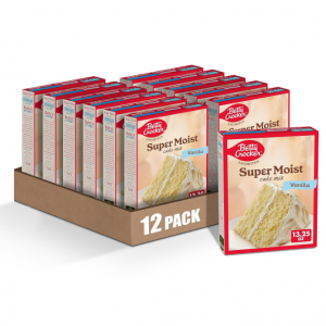 Betty Crocker Favorites Super Moist Vanilla Flavored Cake Mix, 13.25 oz (Pack of 12) @ Amazon