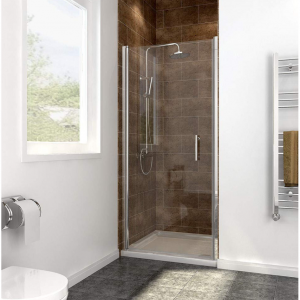 SUNNY SHOWER 1/4 英寸无框镀铬旋转淋浴门