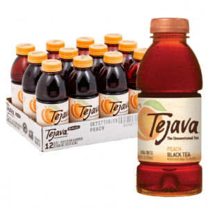 Tejava 無糖桃子口味冰紅茶 16.9oz 12瓶 @ Amazon