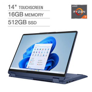 Costco - Lenovo Flex 5 14" 2合1触屏本 - AMD Ryzen 7 7730U ，直降$250