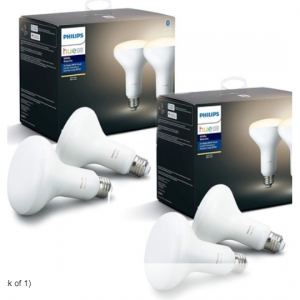 woot! - Philips Hue BR30 白色LED智能燈泡 4枚，現價$26.99