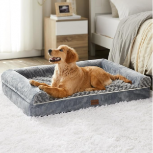 BFPETHOME Dog Beds for Large Dogs, Orthopedic Dog Bed for Medium Large Dogs, L(36 * 27 * 6.5) Inch