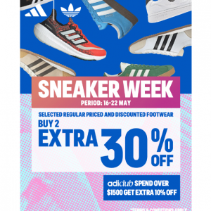 adidas HK 2024 Sneaker Week - Up to Extra 50% Off Selected Regular Priced & Discounted Footwear