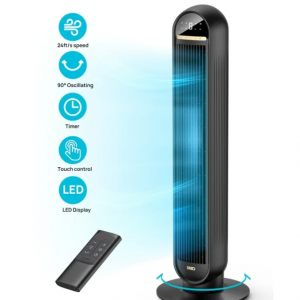 $43 off Dreo Tower Fans for Home, 36" Standing Floor Fan with Remote @Walmart