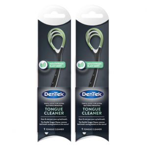 DenTek Tongue Cleaner, Fresh Mint, Removes Bad Breath, 2 Pack @ Amazon
