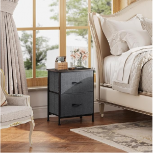 WLIVE Nightstand, 2 Drawer Dresser for Bedroom @ Amazon