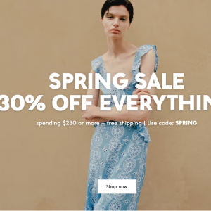 MANGO Spring Sale - 30% Off Everything $230+ 