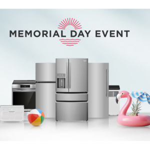 Memorial Day Event: up to 55% off Select Appliances @ Frigidaire