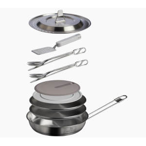 THE WILDFARE PRO FRY PAN COOKSET 15-PIECE SET | 1.1 QT