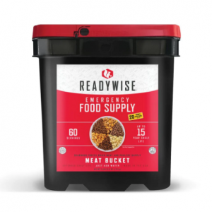 60 Serving Freeze Dried Meat Bucket + 20 Servings of Rice @ ReadyWise