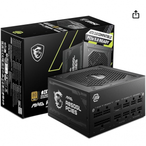 Extra $18.50 off MSI MAG A850GL PCIE 5 & ATX 3.0 Gaming Power Supply @Amazon