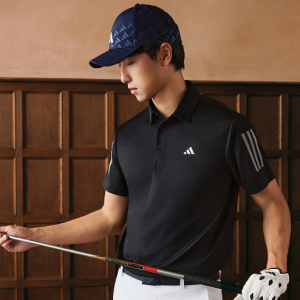 adidas AEROREADY 3-STRIPES POLO SHIRT 高尔夫运动短袖翻领POLO衫
