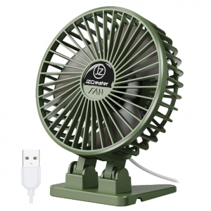 JZCreater USB Desk Fan, Mini Fan Portable, 3 Speeds Desktop Table Cooling Fan @ Amazon