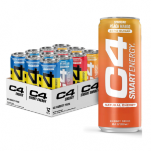 C4 Energy & Smart Energy Assorted Flavors Official Variety Pack,  4 Flavor 12 Pack 12oz @ Amazon