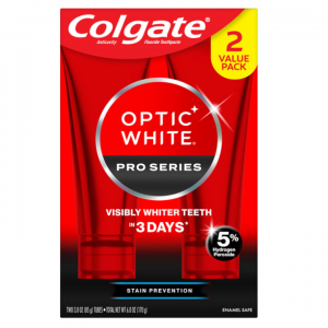 Colgate Optic White Pro Series Whitening Toothpaste, 3 oz Tube, 2 Pack @ Amazon
