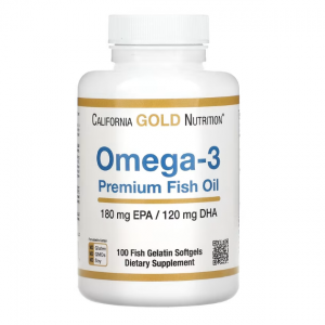California Gold Nutrition, Omega-3 Premium Fish Oil, 100 Fish Gelatin Softgels @ iHerb