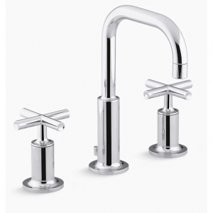 Purist® Widespread bathroom sink faucet with Cross handles, 1.2 gpm @ Kohler