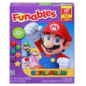 Funables Super Mario 形状水果口味零食 0.8oz 10包 @ Amazon