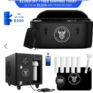 $2069 off Arctic Warrior PRO 1 HP Smart Water Chiller/Heater + XL Tub + Essentials 