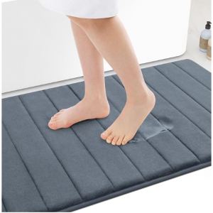 Colorxy Memory Foam Bath Mat 30x20, Ultra Soft and Absorbent Bathroom Rugs @ Amazon