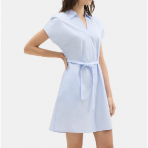 73% Off Dolman Sleeve Shirt Dress in Cotton @ Theory Outlet