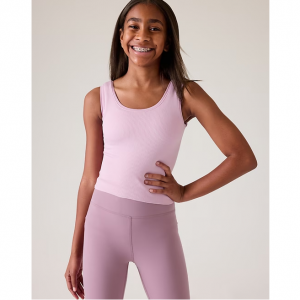 Athleta Girl Rise Above Rib Crop Tank