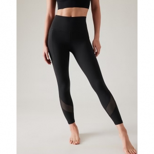 Athleta Salutation Stash High Rise Mesh 7/8 Tight