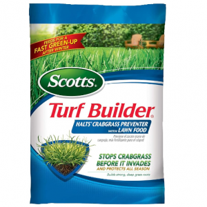 Scotts Turf Builder Halts Crabgrass Preventer with Lawn Fertilizer, 5,000 sq. ft., 13.35 lbs. 