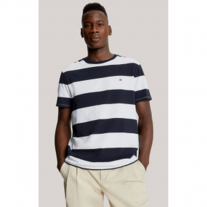 Tommy Hilfiger Men's Rugby Stripe T-Shirt