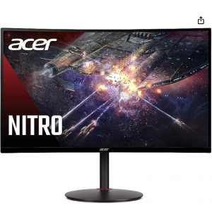 Amazon.com - Acer Nitro XZ270 Xbmiipx 27" 1080P 240Hz 1500R 曲面显示器 ，5.1折