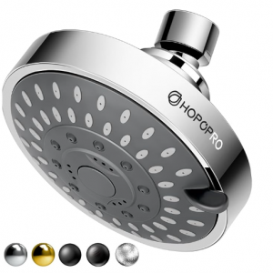 Hopopro 高压浴室花洒 5种模式 优质不锈钢 @ Amazon