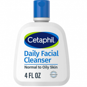 Cetaphil Daily Facial Cleanser for Sensitive, Combination to Oily Skin Cleanser, 4 oz