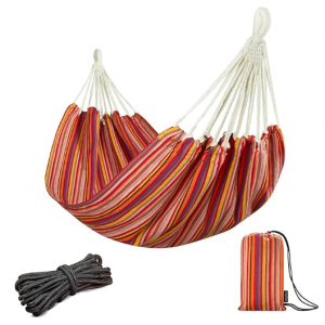 JoyView Brazilian Hammock for Single Preson Portable Hammock with Hanging Ropes & Carry Bag Large 