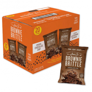 Sheila G's Brownie Brittle – Original Chocolate Chip Thin and Crispy Sweet Snacks 20 Bags @ Amazon