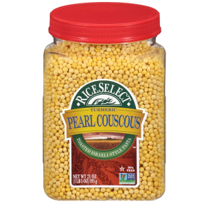 RiceSelect Pearl Couscous with Turmeric, 21-Ounce Jar @ Amazon