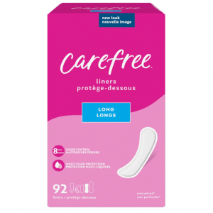 Carefree Acti-Fresh Thin Panty Liners, Unscented, 92 Count @ Amazon