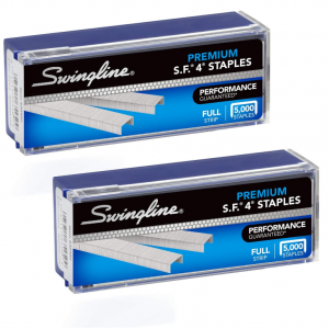 Swingline Staples, 2 Pack, 1/4" Length, 210/Strip, 5000/Box (35450) @ Amazon